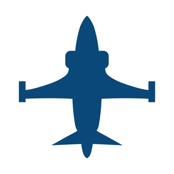 Military airplane icon vector design — Stock Vector