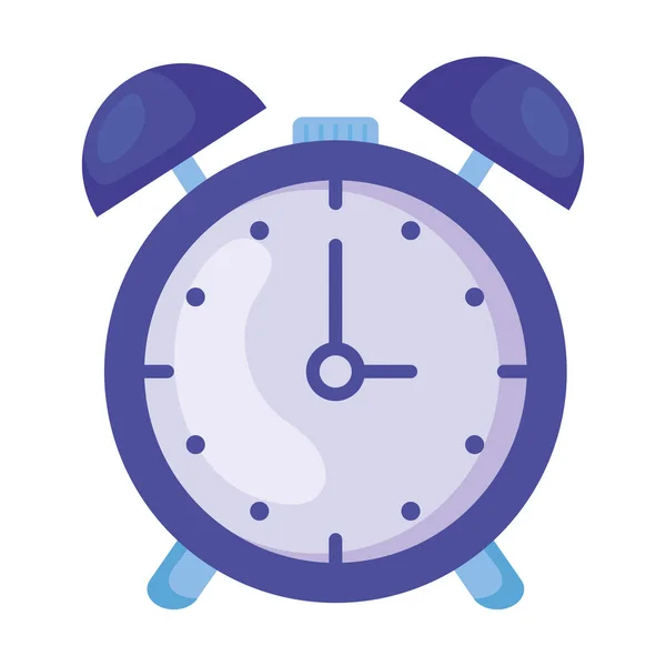 Icono de reloj aislado diseño vectorial — Vector de stock