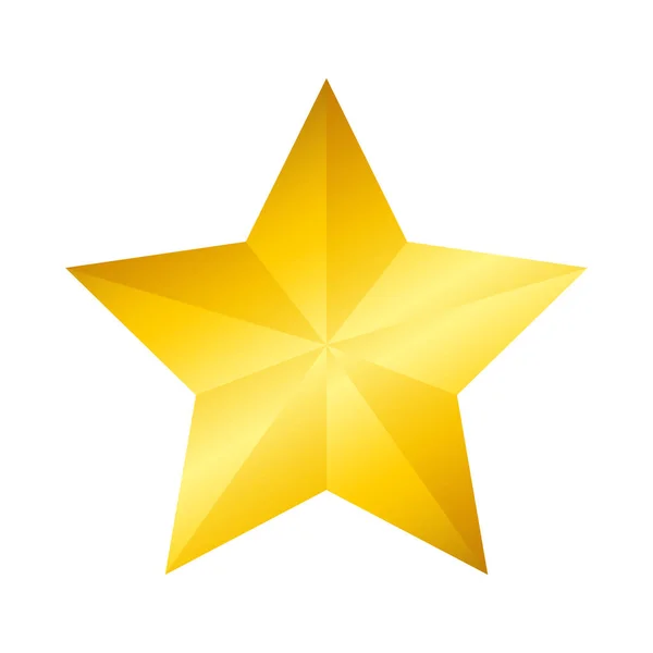 Disegno vettoriale icona stella gialla — Vettoriale Stock