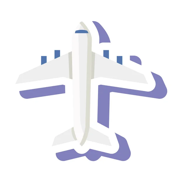 Isoliertes Flugzeug-Icon-Vektor-Design — Stockvektor