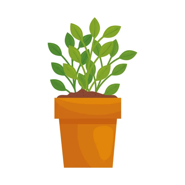 Planta dentro de pot vector diseño — Vector de stock