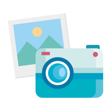 kamera aygıtı simgesi ve resim vektör tasarımı