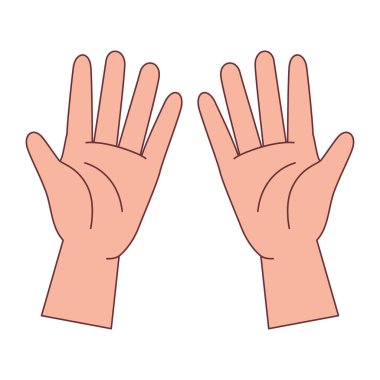 İzole edilmiş eller vektör tasarımını yıkıyor