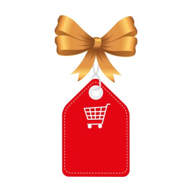 Papyon vektör tasarımı etiketli alışveriş arabası