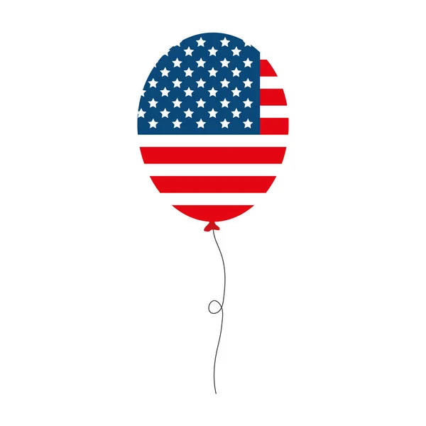 Usa flaga balon wektor projekt — Wektor stockowy