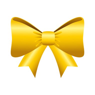 Hediye vektör tasarımının altın papyonu