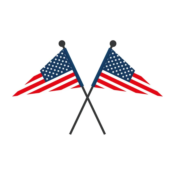 Usa flags icons vektordesign — Stockvektor