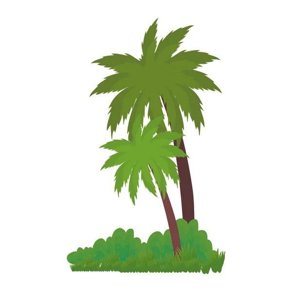 Isolated palm trees vector design — Stock Vector