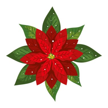 Mutlu noeller çiçek vektör tasarımı