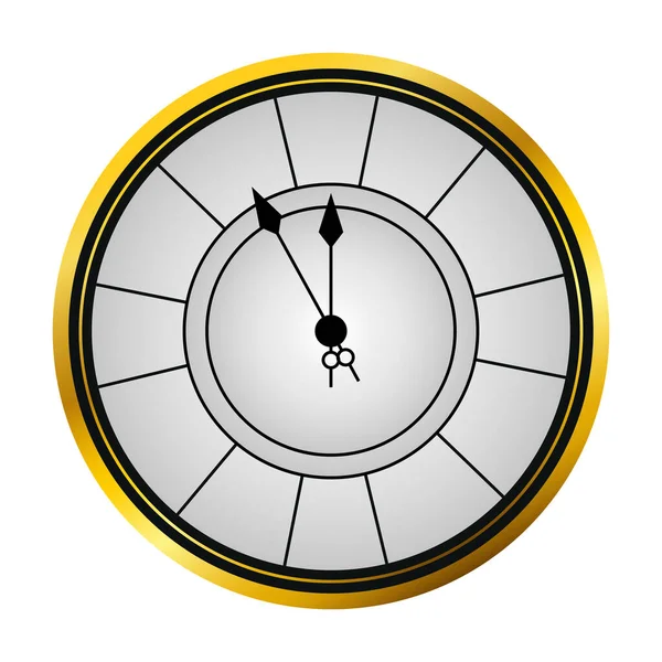 Isolated clock icon vector design — Stock Vector