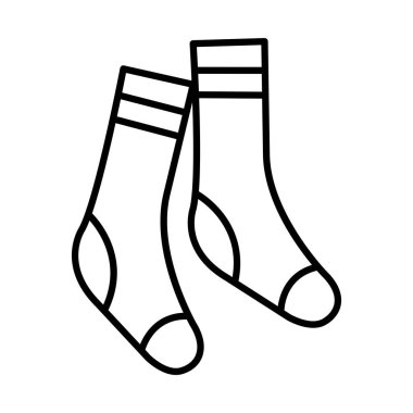 Çorap etiketi ve satır biçimi vektör tasarımı