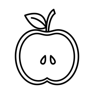 elma meyvesi etiketi ve satır biçimi vektör tasarımı