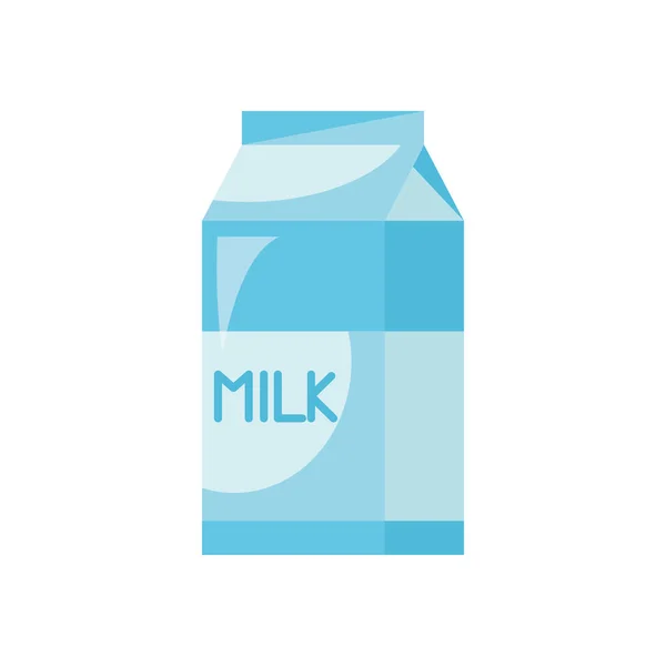 Diseño de vector de icono de caja de leche — Vector de stock