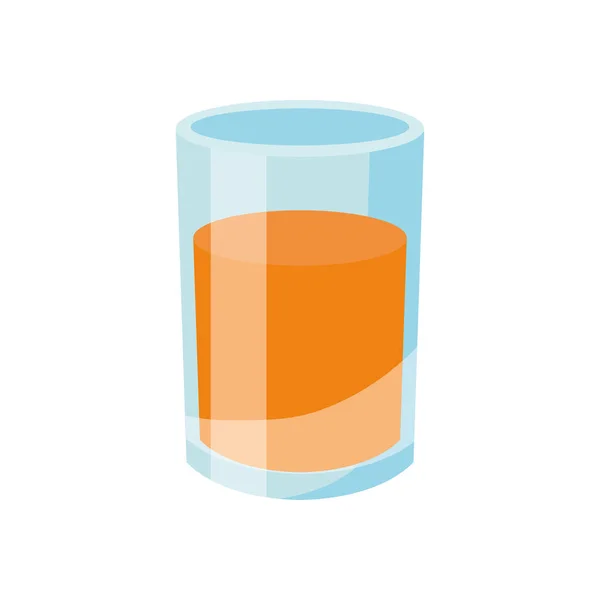 Suco de vidro bebida vetor design — Vetor de Stock