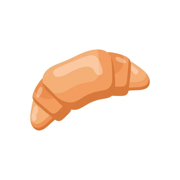 Croissant bread icon of bakery vector design — Stock Vector