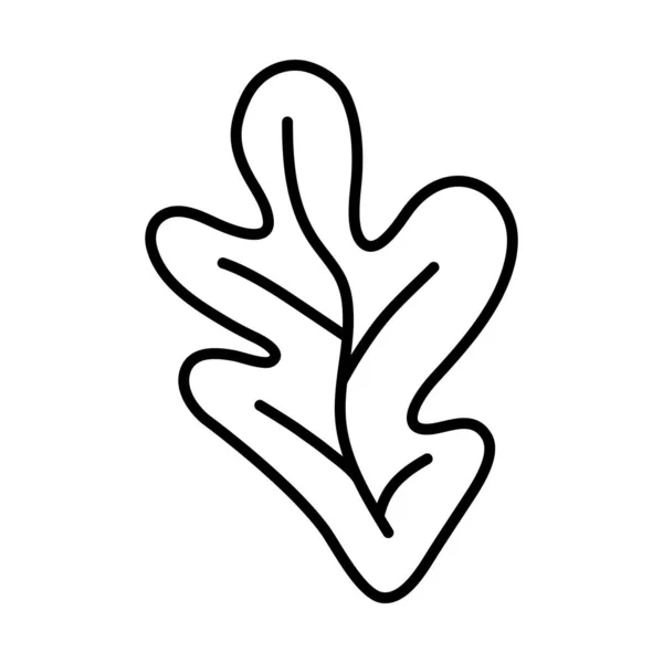 Yaprak etiketi ve satır biçimi vektör tasarımı — Stok Vektör