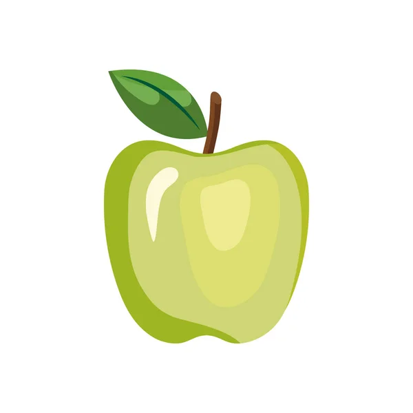 Manzana fruta icono vector de diseño — Vector de stock