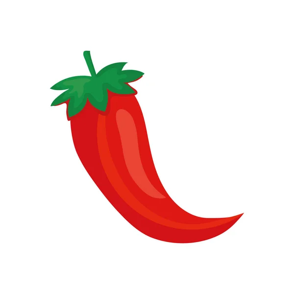 Chili plantaardige pictogram vector ontwerp — Stockvector