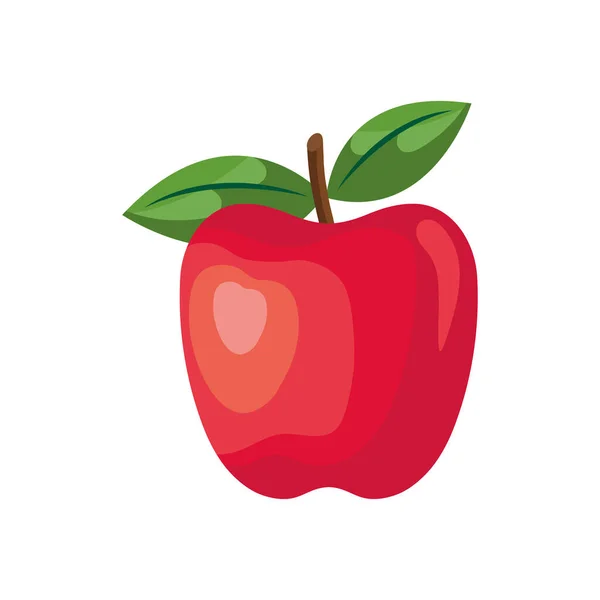 Manzana fruta icono vector de diseño — Archivo Imágenes Vectoriales