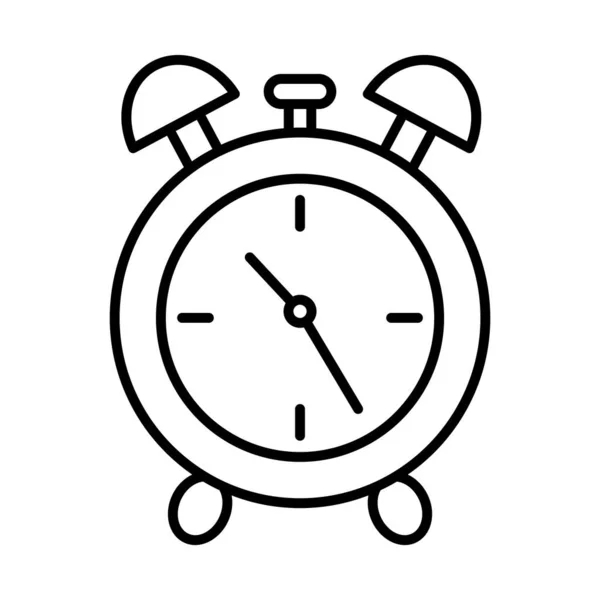 Reloj etiqueta engomada y línea icono de estilo diseño de vectores — Archivo Imágenes Vectoriales