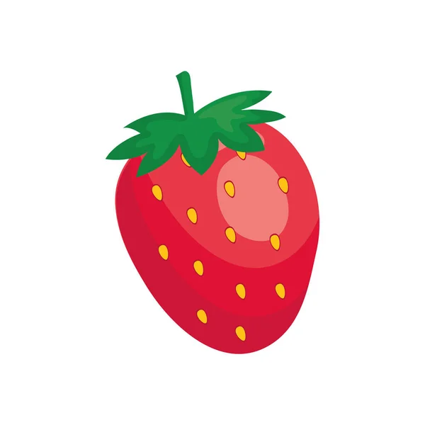 Fresa fruta icono vector de diseño — Vector de stock