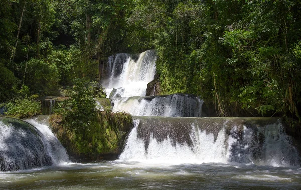 Lovely Cascading Waterfalls Tropical Island Jamaica — Stock Photo, Image
