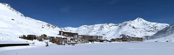 Paysage Domaine Skiable Dans Les Alpes Françaises Tignes Clavet Tarentaise — Photo