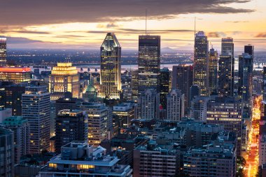 Montreal gece manzarası