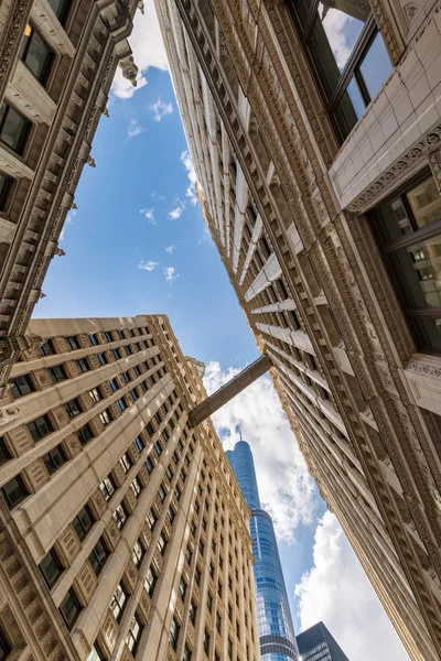 Wolkenkratzer von Chicago City — Stockfoto