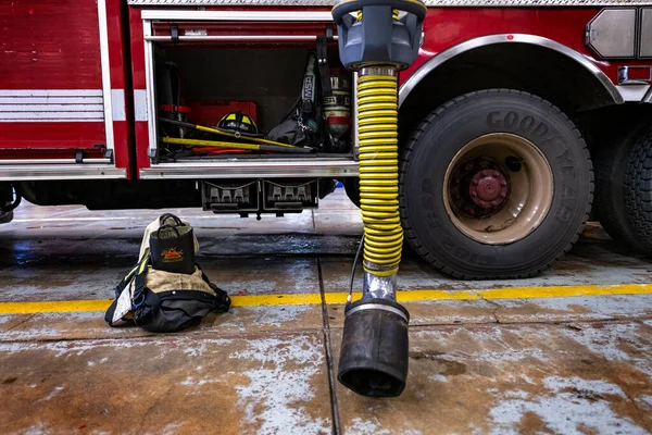 Chicago Illinois Usa Oktober 2018 Die Feuerwehrkleidung Des Echten Einsatzfahrzeugs — Stockfoto