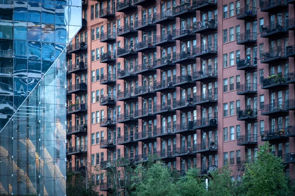 Situação Urbana Chicago Edifícios Cidade — Fotografia de Stock