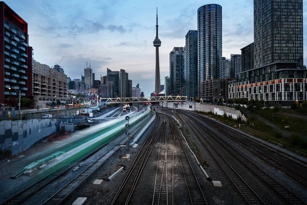 Toronto Ontario Canada October 2018 Toronto Skyline Dusk Quebec Canada — Stock Photo, Image