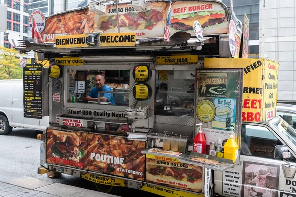 2018年10月3日 加拿大安大略省多伦多 加拿大安大略省多伦多市有趣的食品卡车 — 图库照片