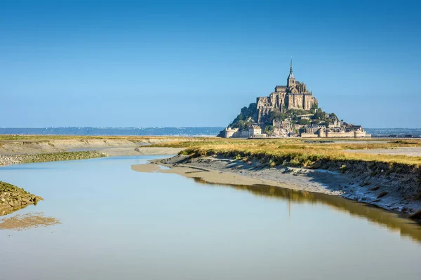 Abadía Del Monasterio Mont Saint Michel Isla Normandía Norte Francia —  Fotos de Stock