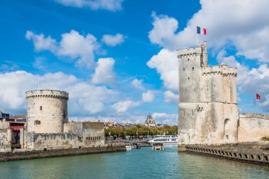 La Rochelle Fransa eski kale eski liman kuleleri