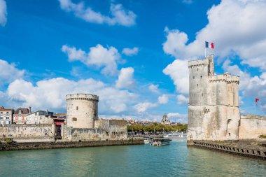 La Rochelle Fransa eski kale eski liman kuleleri