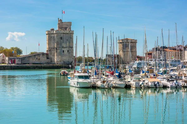 France Rochelle Septembre 2015 Vue Des Yachts Dans Vieux Port — Photo