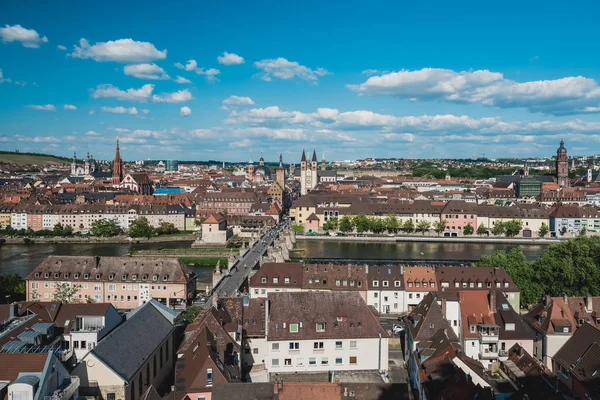 Allemagne Wurzburg Mai Vue Aérienne Ville Historique Wurzburg Région Franconie — Photo