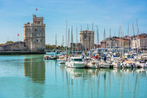 France Rochelle Septembre 2015 Vue Des Yachts Dans Vieux Port — Photo