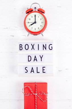 Yaratıcı üst lightbox beyaz arka plan kopya alanı şablonu boks gün satış mockup kış Noel mevsimlik teklif promosyon reklam düz yatıyordu promosyon kompozisyon boks gün satış metin görüntülemek