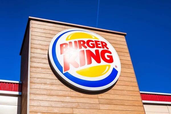 Sagunto España Febrero 2019 Logotipo Restaurante Comida Rápida Burger King — Foto de Stock