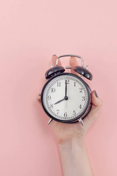 Kreativ Flach Legen Morgens Zeit Emotionen Konzept Draufsicht Der Frau — Stockfoto