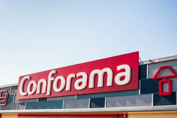 Сагунто Испания Февраля 2019 Года Conforama Store Home Furnishings Retail — стоковое фото