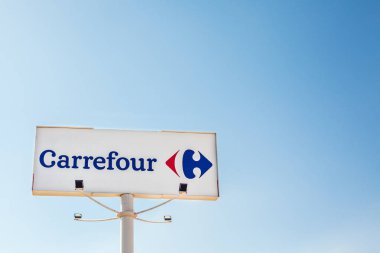 Carrefour süpermarket zinciri marka logosu