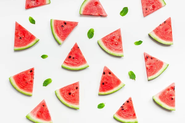 Muster frischer Wassermelonenscheiben — Stockfoto