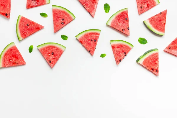 Färska vattenmelon skivor mönster — Stockfoto