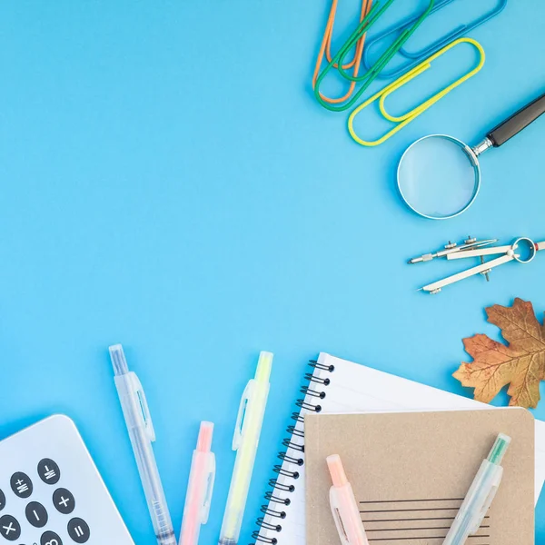 Top-View tillbaka till skolan Concept — Stockfoto