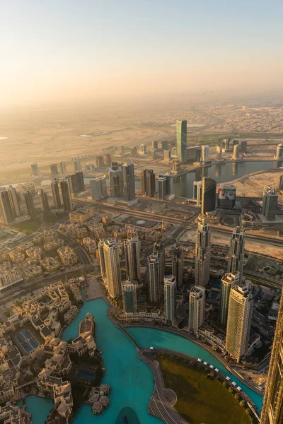 Dubaï scène du matin. Vue du dessus — Photo