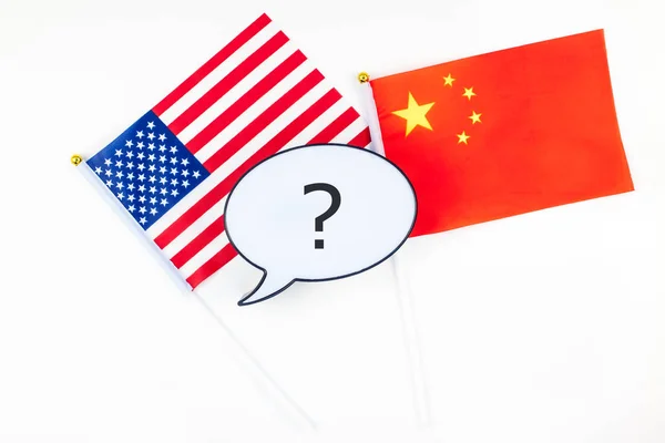 Concepto de guerra comercial entre Estados Unidos y China —  Fotos de Stock