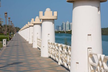 Abu Dabi, Birleşik Arap Emirlikleri'nde yaya rıhtımı